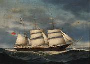 unknow artist The barque Annie Burrill Sweden oil painting artist